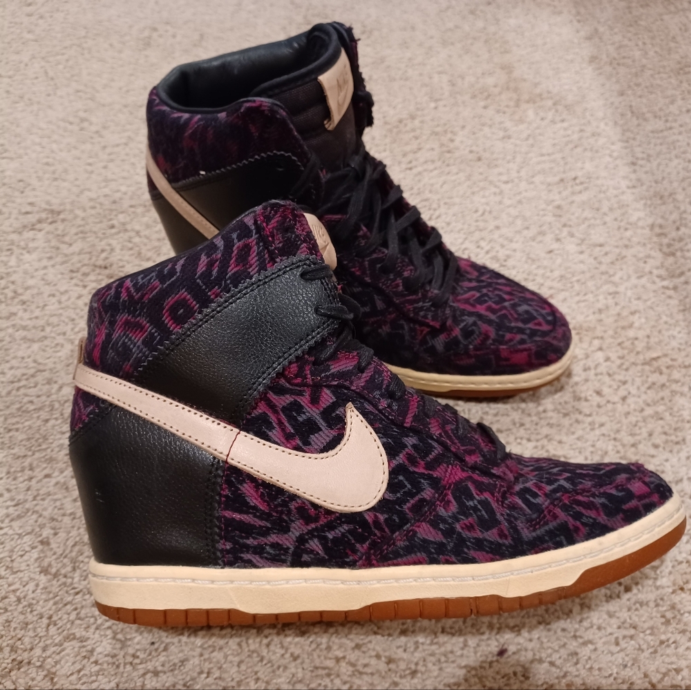 Nike Dunk Sky Hi Premium 'Purple Tribal' 585560-001 Womens Size 10